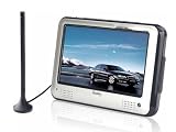 7 Inch Portable ATSC NTSC TV with 3-in-1 Cardreader and USB Silver Color
