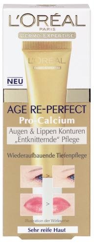 L'Or&eacute;al Paris Age Re-Perfect Pro Calcium Augen & Lippen Konturenpflege 15 ml