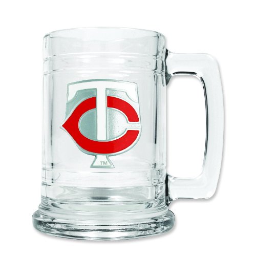 MLB Minnesota Twins Glass Tankard 15oz