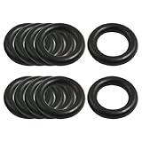 uxcell オイルシールOリング　ガスケットグロメット ニトリルゴム製　ブラック　メカニカル　5mm x 26mm 10個入り