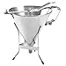 Stainless Steel Confectionery Funnels with Stand and 3 Nozzles, Commercial Grade Cake Decorating Tool Bakery Use, Precise Dispensing and Filling