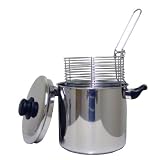Excelsteel 6 Quart Stainless Steel Stove Top Deep Fryer