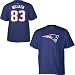 Reebok New England Patriots Wes Welker Name & Number T-Shirt-Size: Small