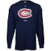 Montreal Canadiens Reebok Navy Primary Logo Long Sleeve T-Shirt