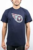 NFL Men's Tennessee Titans Logo Premier Tee Shirt (Dark Navy, XX-Large)