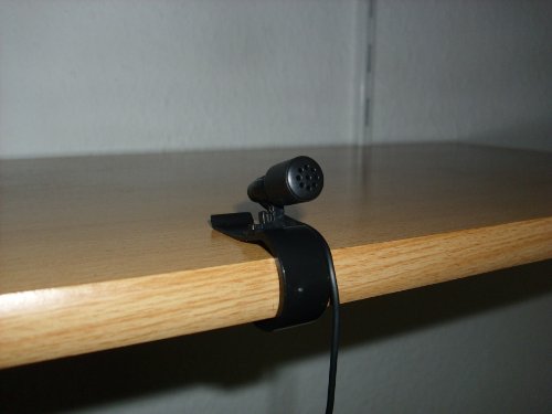 PC Mikrofon mit Clip zur Befestigung z.B. an einem Regal PC Mikrofon mit Clip zur Befestigung z.B. an einem Regal