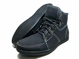 Mens Black Delli Aldo Fashion High Top Lace Sneaker Styled in Italy
