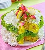 Flowers by 1800Flowers - Fresh Flower Cake - Lemon