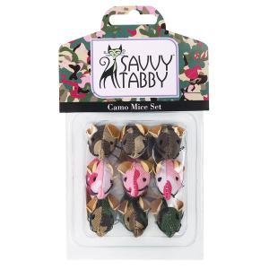 Savvy Tabby Camo Mice Set Cat Toy (9 count)