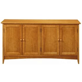 Hawthorne 60w Console W/ 4 Wood Doors, 60W, OAK by Home Decorators Collection