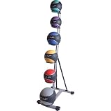 Cap Barbell Colored Medicine Ball Set with Rack