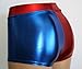 Dilly Duds HIGH Waist Metallic Red and Blue Booty Shorts