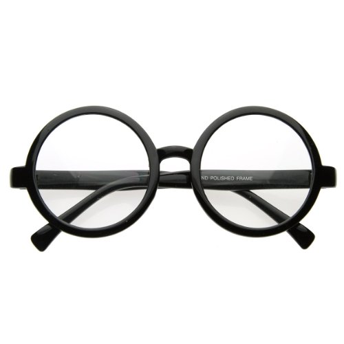 zeroUV - Vintage Inspired Eyewear Round Circle Clear Lens Glasses Eyeglasses