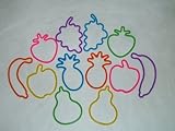 Rubber Bands or Bandz 12 Piece Fruity Shapes SetIMAGE