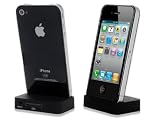 Black Desktop Sync Charger Dock Docking Station For iPhone 4 4G 4S, iPod Touch 2 3 4 2ND 3RD 4TH Gen, iPod Nano Mini Shuffle – Part of the Crazy4Fones Accessories Range Guide