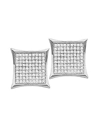 0.15CTW DIAMOND MICRO-PAVE EARRINGS
