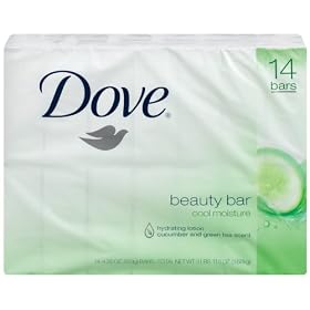 Dove Cool Moisture Beauty Bar, 14-Count