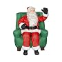Gemmy 11099 Airblown Sitting Santa