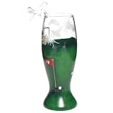 Lolita Golf Design 19th Hole Hand-Painted Beer Glass Mini Pilsner Christmas Ornament, Gift Boxed