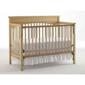 Graco Lauren 4-in-1 Dropside Convertible Crib - Natural