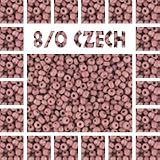 Seed Beads 8/0 Czech Opaque (a full one hank pack) over 125 colors available individually!, Pink