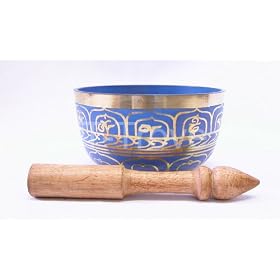 Blue Bronze Rin Gong Singing Bowls Three Sizes