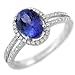 2.03ct AAA Tanzanite & Diamonds Engagement title=