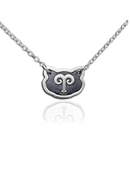 Two-Tone 925 Sterling Silver Belcho Zodiac Aries Horoscope Necklace