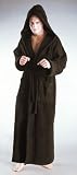 Hood N Full Style Hooded Full Length Bathrobe (Large, Chestnut)