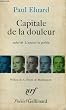 Capitale de la douleur suivi de l'amour la poesie. collection : poesie.