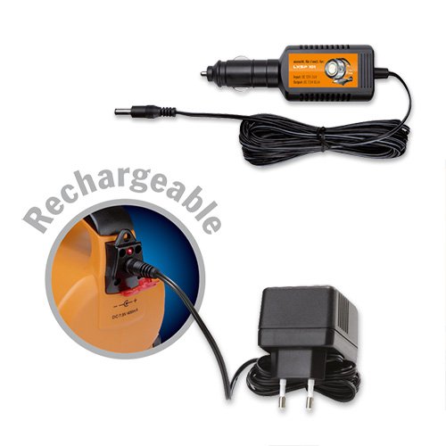 LiteXpress LXL60000R9 LXSP101 Projecteur manuel à batterie 1 LED Cree forte puissance jusqu'à 124 lumens Rechargeable Performances aux normes ANSI Orange/noir
