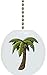 Single Palm Tree Ceramic Fan Pull
