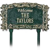 Personalized Garden Lawn Sign - ANTIQUE COPPER - Improvements