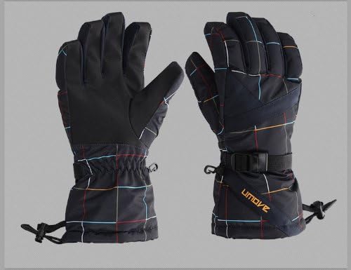 Male Winter Thicken Warm Waterproof Windproof Ski Gloves Snow Gloves Motorcycle Gloves Dark Blue