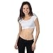 Fashion Corner Juniors Layering Cap Sleeve Silky Cropped Tee