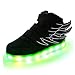 SLEVEL Kid Boy Girl Upgraded USB Charging LED Light Sport Shoes Flashing Sneakers