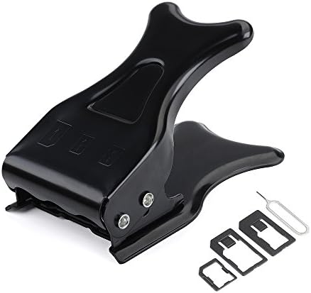 Nano Sim Card Cutter, VicTec 3 in 1 Sim/Micro Sim/Nano Sim Card Cutter for iPhone 6S Plus iPhone 6S iPhone 5,5C,5S iPhone 4, 4S and other Phones + Needle Tool + Sim Adapters (Black)