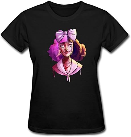 BBUYUXI Cartoon Melanie Martinez Poster Women's Short Sleeve T shirt black M