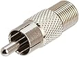 Coaxial Adapter, F Female / RCA Male (Style 1)