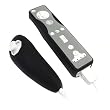Solid and Two-Tone Silicone Skin Cases for Nintendo Wii Remote Control & Nunchuk - 13 Color Options (Black/Grey)