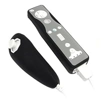 Solid and Two-Tone Silicone Skin Cases for Nintendo Wii Remote Control & Nunchuk - 13 Color Options (Black/Grey)<br />
From Nintendo<br />

