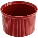 Apilco French Porcelain 40 Ounce Souffle Dish, Red by 