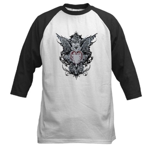 Artsmith, Inc. Baseball Jersey Nosce Te Ipsum Know Thyself Heart and Wings