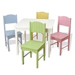 SAVE $83.98 - KidKraft Nantucket Table & 4 Pastel Chairs $101.92
