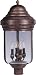 Maxim 5613CDEB Revere 4-Light Outdoor Pole/Post Lantern Empire Bronze Seedy Glass