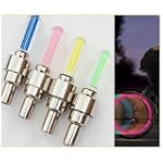 Sodial - 2 Pcs Red Led Flash Tyre Whe...