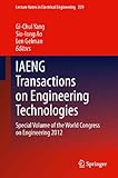 IAENG transactions on engineering technologies : special volume of the World Congress on Engineering 2012