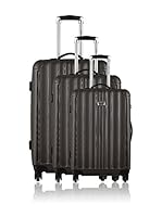 Travel One Set de 3 trolleys rígidos Albury (Gris)