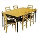 Provincial Style Expanding Dining Table with Oak Top