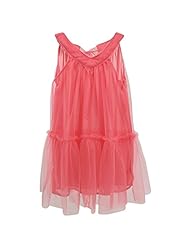 Toddler  Sleeveless Chiffon/Tulle Party Dress  With Ruffles
